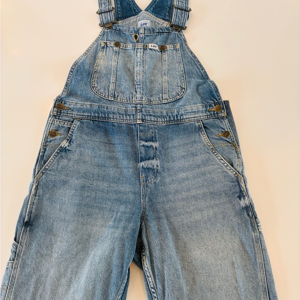 Lee Light Blue Denim Bib Overalls - Picture 2 of 4